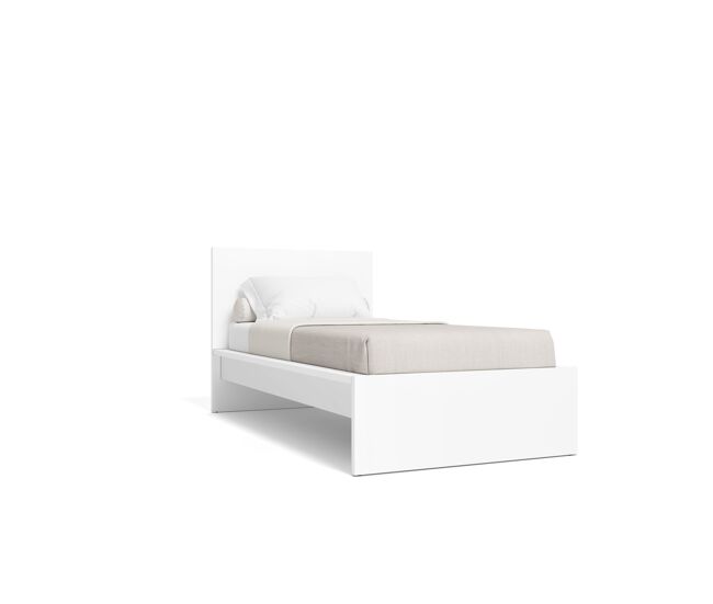 Estructura de cama vika 90x200cm blanco mate