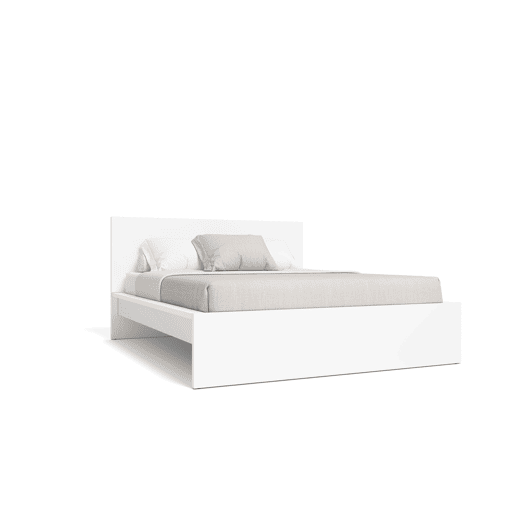 Estrutura de cama VIKA 140x190cm branco mate