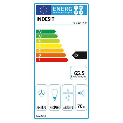 Exaustor 60cm INDESIT ISLK 66 LS X