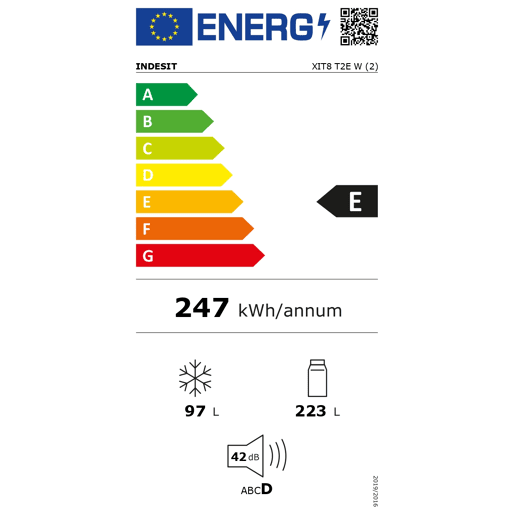 Combinado INDESIT XIT8 T2E W 320 litros No Frost