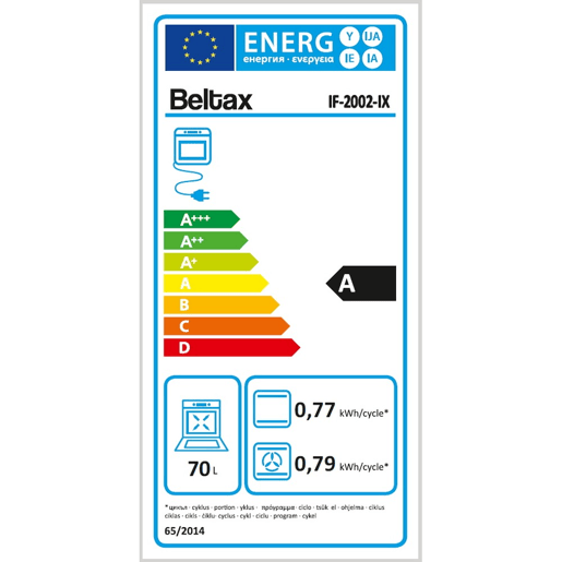 Fogão BELTAX IF2002IX BUT a gás 60 litros 60cm Fogão BELTAX IF2002IX BUT a gás 60 litros 60cm