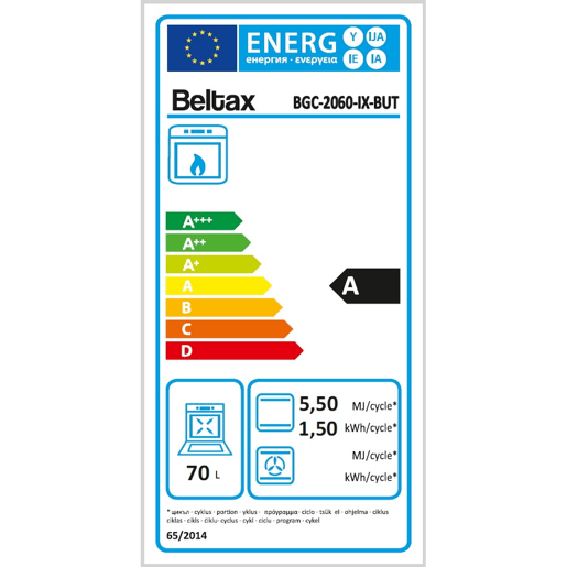 Fogão BELTAX BGC-2060IX BUT a gás 70 litros 60cm