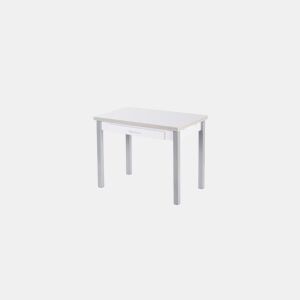 Mesa de cozinha extensível SETA 100x60cm branca