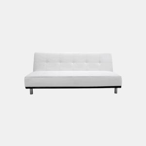 Sofá cama pele sintética 2 lugares THIRD cor branco