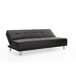 Sofá 2 plazas convertible en cama THIRD Sofá 2 plazas convertible en cama THIRD Negro