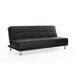 Sofá 2 plazas convertible en cama THIRD Sofá 2 plazas convertible en cama THIRD Negro