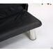 Sofá 2 plazas convertible en cama THIRD Sofá 2 plazas convertible en cama THIRD Negro