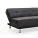 Sofá 2 plazas convertible en cama THIRD Sofá 2 plazas convertible en cama THIRD Negro