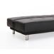 Sofá 2 plazas convertible en cama THIRD Sofá 2 plazas convertible en cama THIRD Negro