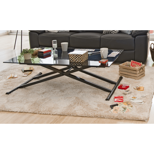 Mesa de centro elevável STAND UP preto