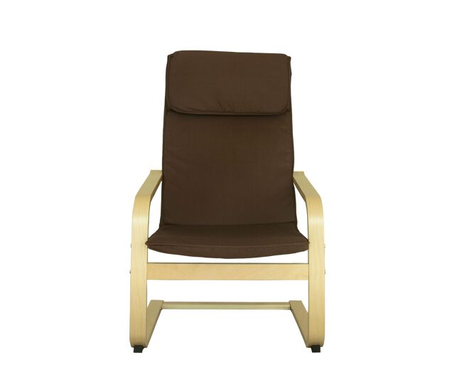 Sillón de tela paz color chocolate - conforama