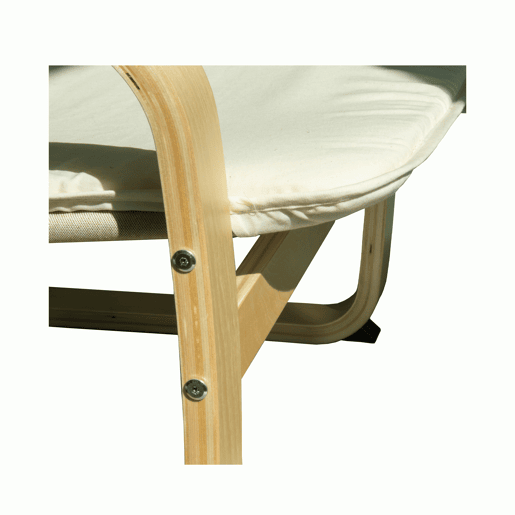 Poltrona Decorativa cor bege PAZ