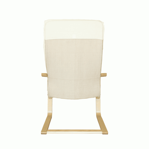 Poltrona Decorativa cor bege PAZ