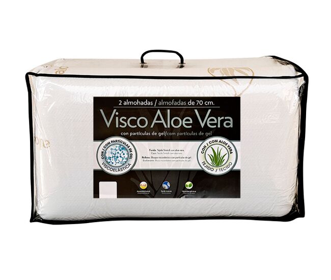Pack 2 almohada viscoaloe vera
