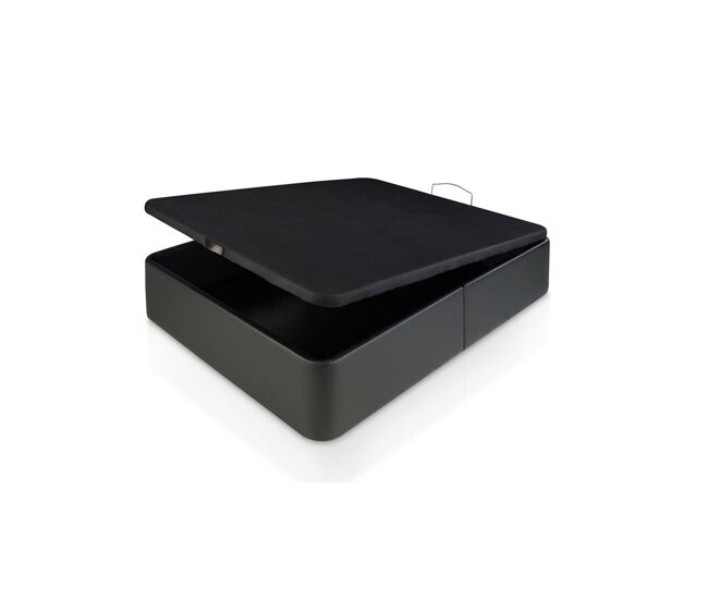 Canapé de polipiel negro SPAZIO XTRA 135x190cm