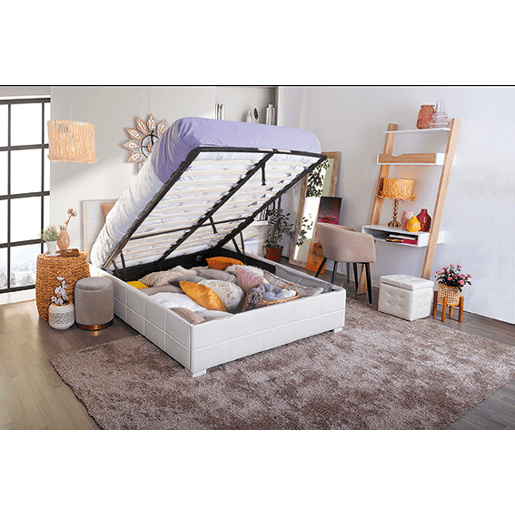 Cama CUORE 135 e 140x190cm cor branco