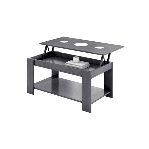 Mesa de centro elevável LUCINDA cinza Mesa de centro elevável LUCINDA cinza