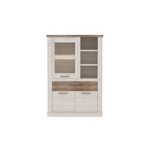 Vitrine baixa 3 portas VERONA carvalho antigo