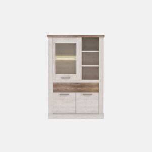 Vitrine baixa 3 portas VERONA carvalho antigo