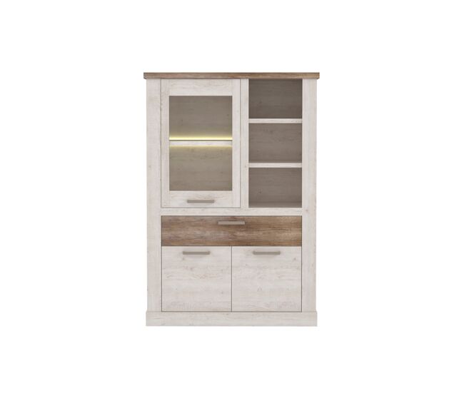 Vitrina baja 3 puertas verona roble antiguo