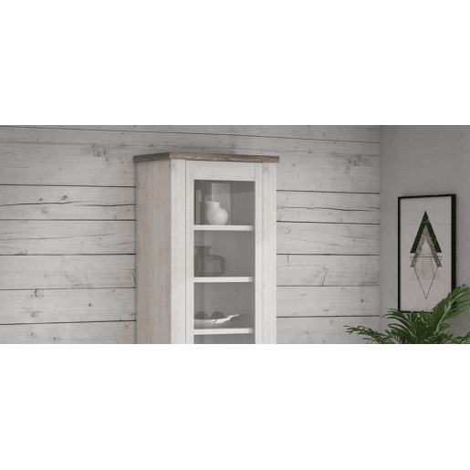 Vitrine alta 2 portas e 1 gaveta VERONA branco