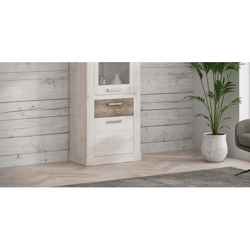 Vitrine alta 2 portas e 1 gaveta VERONA branco