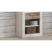 Librería VERONA 1 cajón color roble antiguo Librería VERONA 1 cajón color roble antiguo Blanco/ Madera