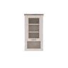 Vitrine de parede 1 porta VERONA branco e madeira