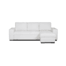 Chaise longue cama de polipele HARRY reversível 3 lugares branco