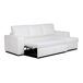 Chaise longue piel sintética con cama HARRY Chaise longue piel sintética con cama HARRY Blanco