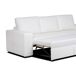 Chaise longue piel sintética con cama HARRY Chaise longue piel sintética con cama HARRY Blanco