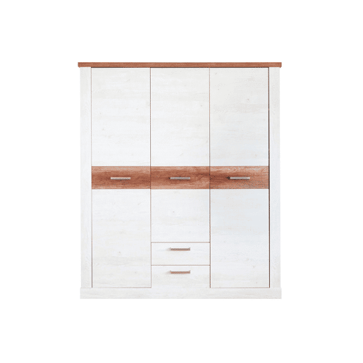 Roupeiro VERONA portas batentes e 2 gavetas 170x199cm carvalho