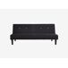 Sofá 2 plazas convertible en cama RIO color negro Sofá 2 plazas convertible en cama RIO color negro Negro