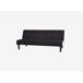 Sofá 2 plazas convertible en cama RIO color negro Sofá 2 plazas convertible en cama RIO color negro Negro