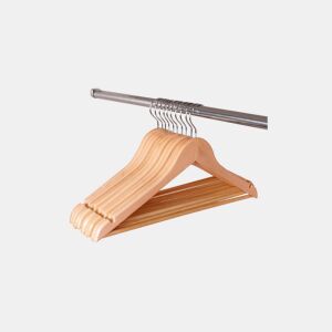 Conjunto de 8 cabides de madeira 44,5cm
