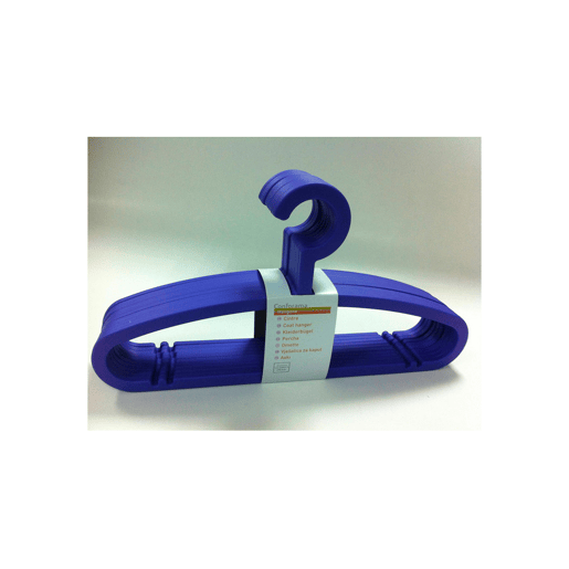 Conjunto de 10 cabides de plástico violeta Conjunto de 10 cabides de plástico violeta