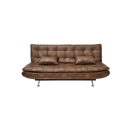 Sofá cama WILLEM 3 lugares castanho