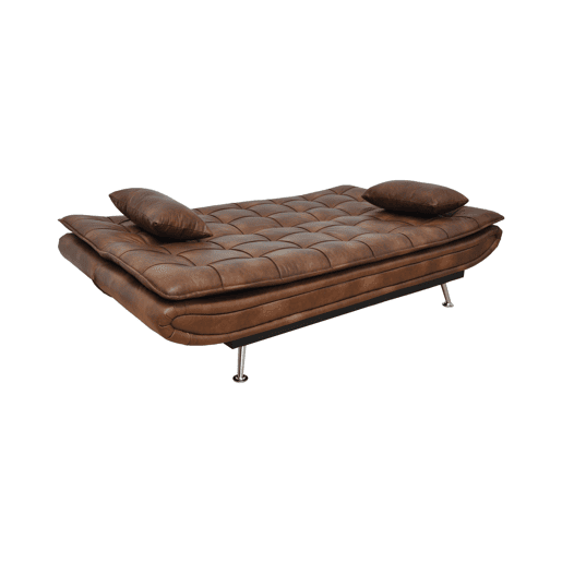 Sofá cama WILLEM 3 lugares castanho