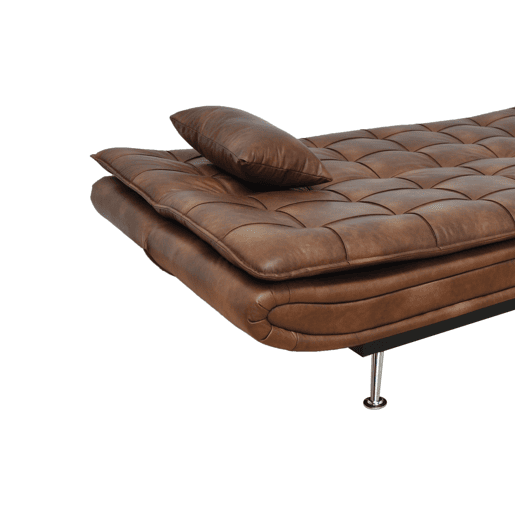 Sofá cama WILLEM 3 lugares castanho