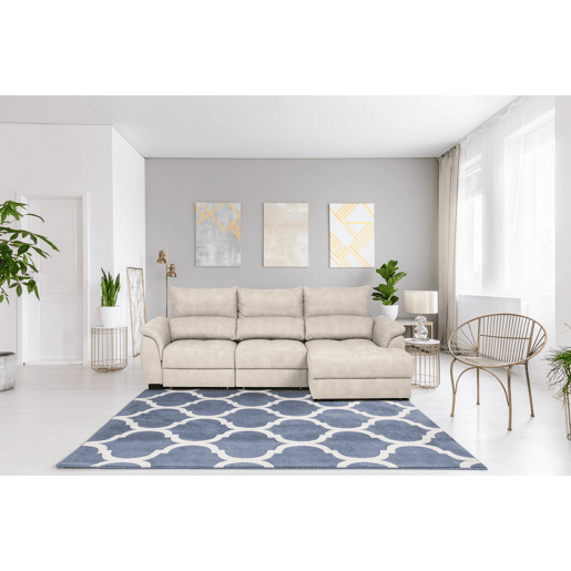 Chaise longue BENSON com cama dereita 4 lugares cinza