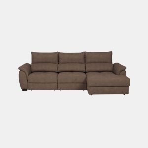 Chaise longue BENSON com cama dereita 4 lugares chocolate