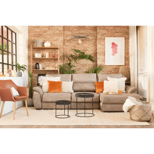 Chaise longue BENSON com cama dereita 4 lugares chocolate