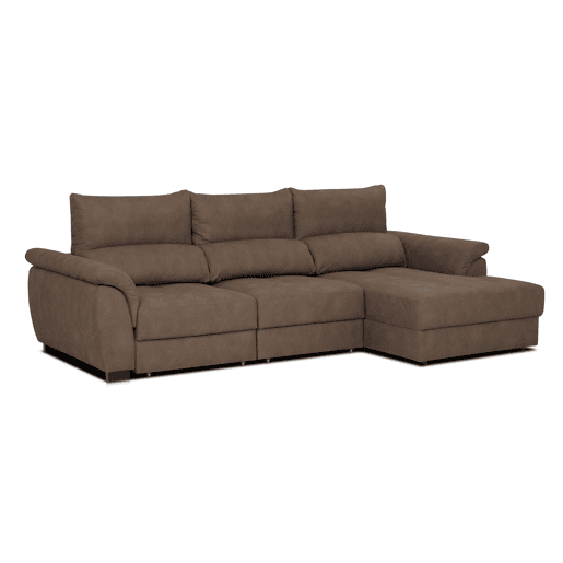 Chaise longue BENSON com cama dereita 4 lugares chocolate