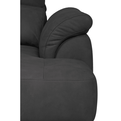 Chaise longue BENSON com cama dereita 4 lugares preto