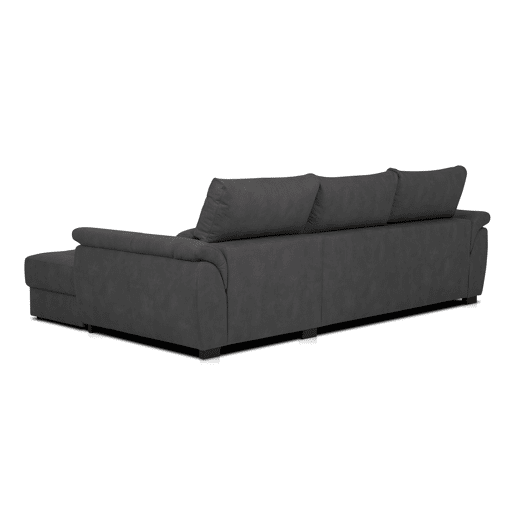 Chaise longue BENSON com cama dereita 4 lugares preto