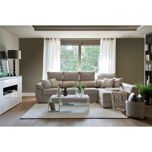 Chaise longue ARGOS reversível 4 lugares bege