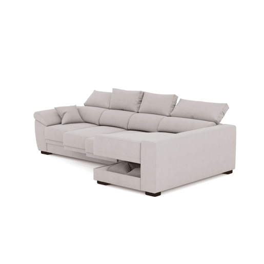 Chaise longue ARGOS reversível 4 lugares bege