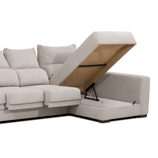 Chaise longue ARGOS reversível 4 lugares bege
