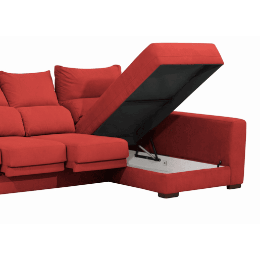 Chaise longue ARGOS reversível 4 lugares vermelho