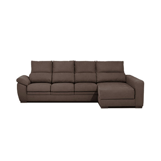Chaise longue ARGOS reversível 4 lugares castanho